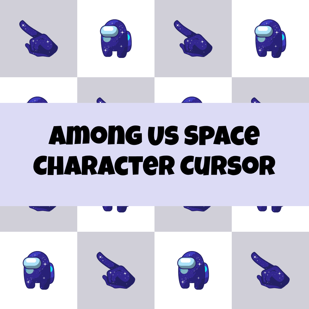 Preview Among Us Space Character cursor custom cursor pack